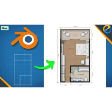 Design floor plans quickly and easily with Blender